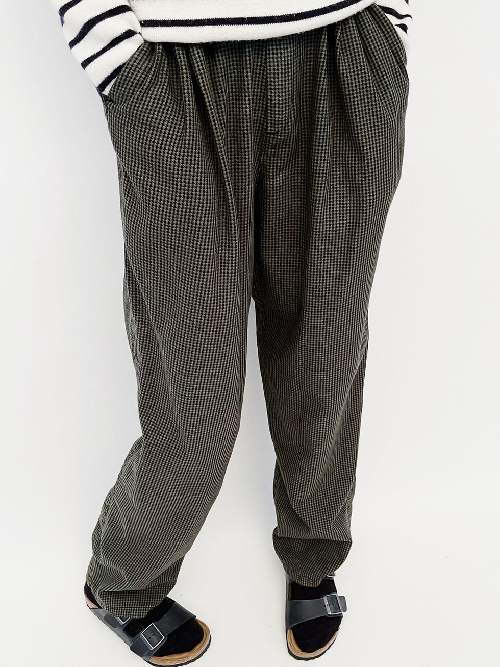 Miniature : Vichy Butcher Baggy Ciment