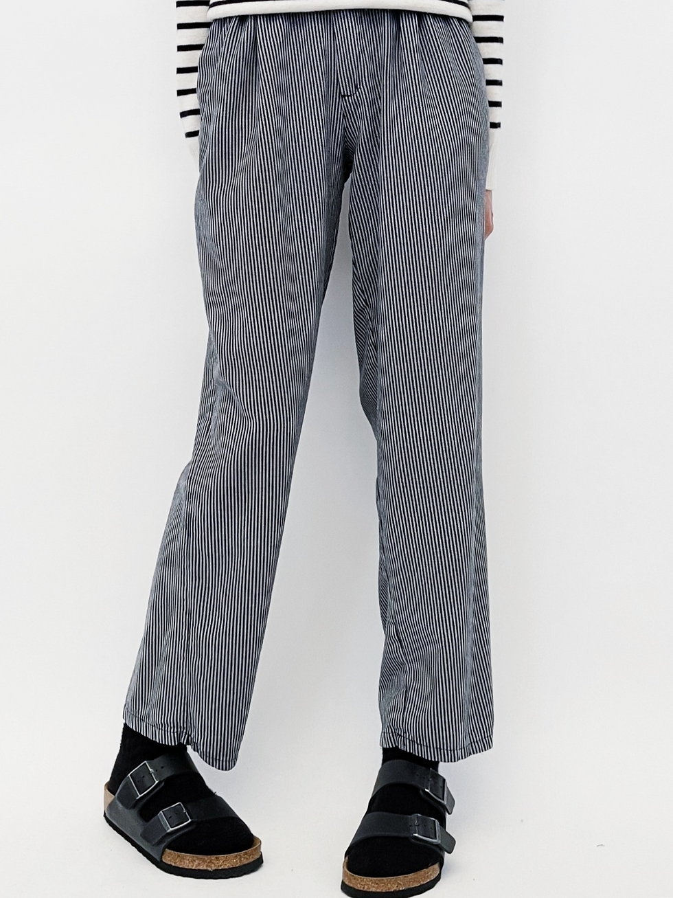Miniature : Striped Butcher Baggy Ecru