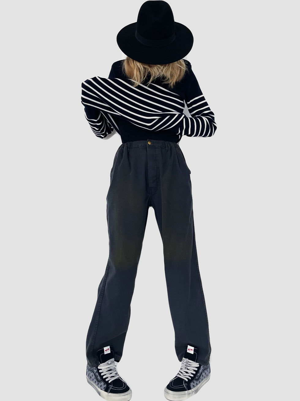 Miniature : Elastic WPB. UK. Navy Jaune