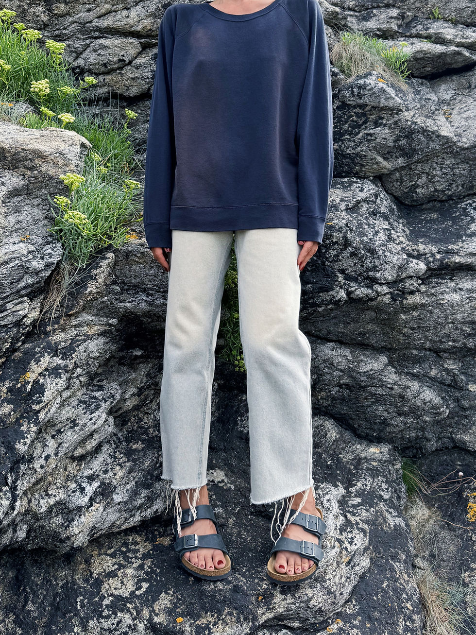 Miniature : Sweatshirt Raglan Aged by the Sun Navy