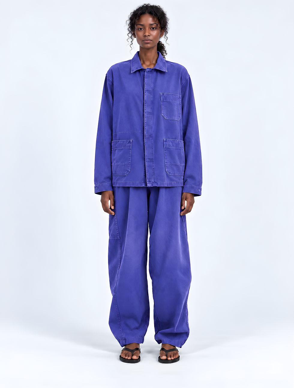 Miniature : Work Jacket UK. Purple Faded
