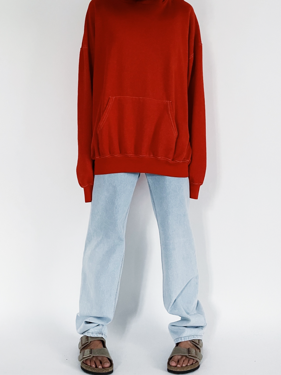 Oversized Hoodie Red