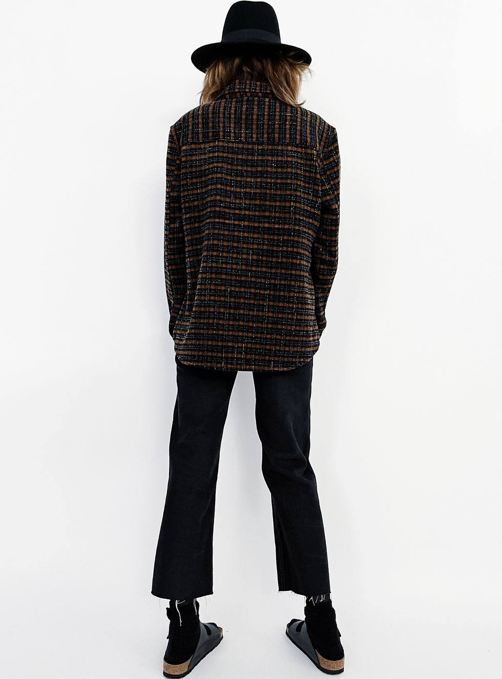 Miniature : Work Plaid Jacket Brown