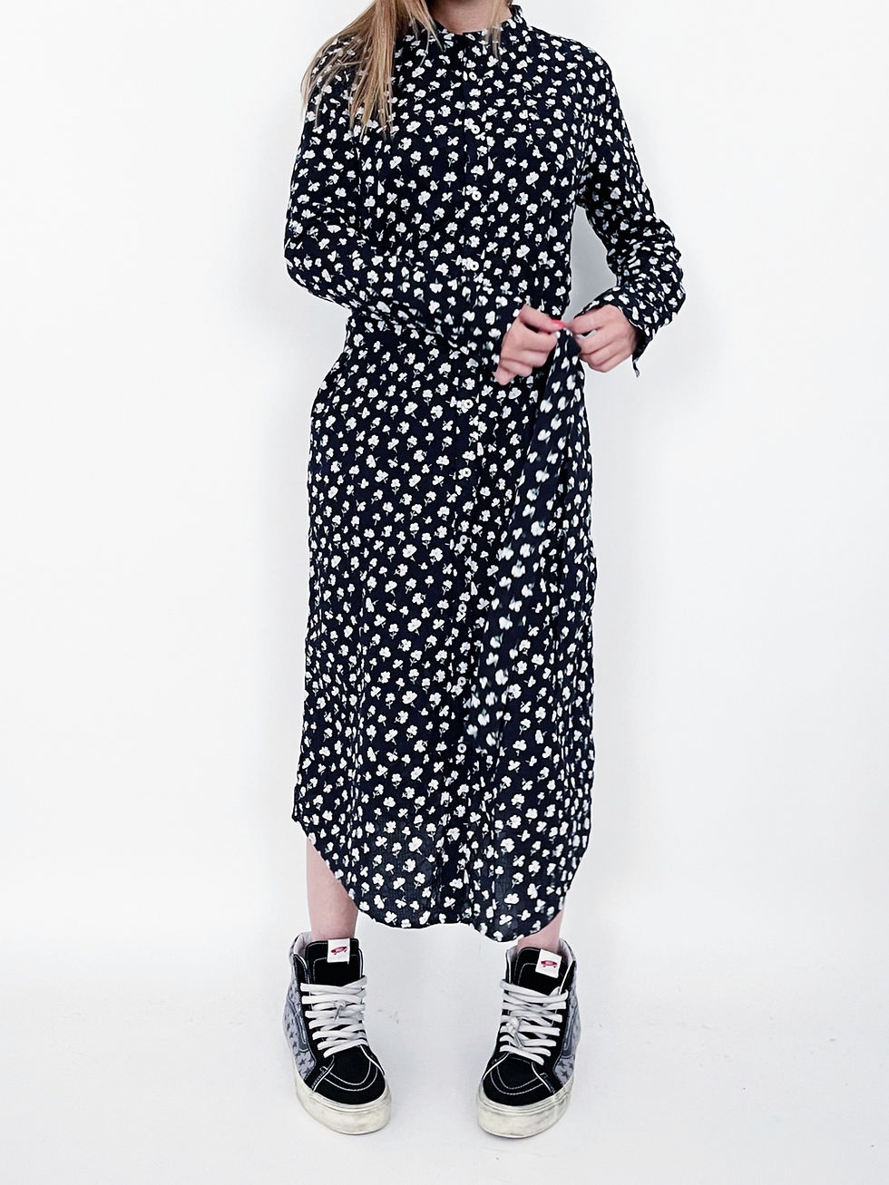 Miniature : Blouse Black Flowers