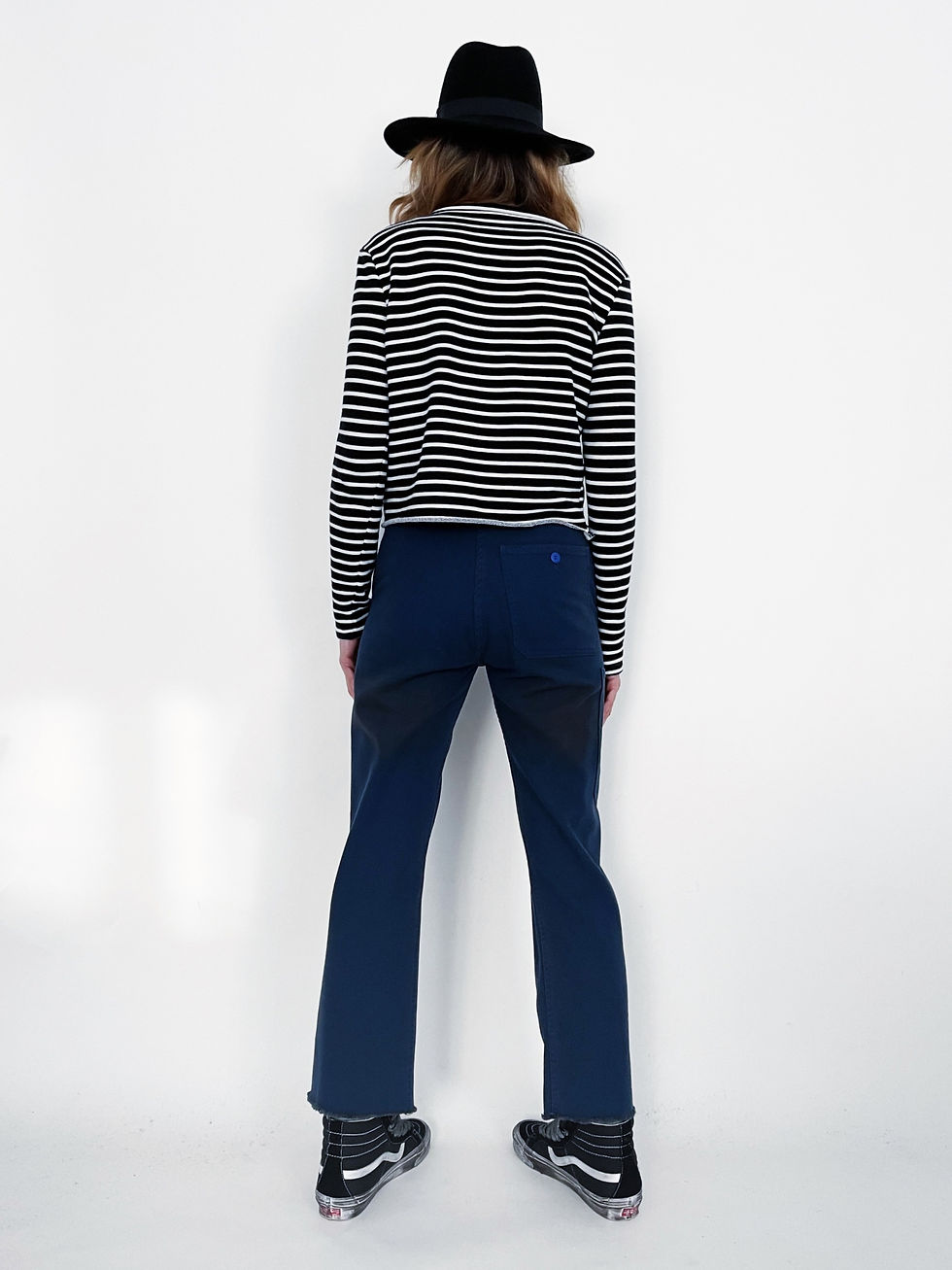 Miniature : Work Pant UK. Blue Brown Cut