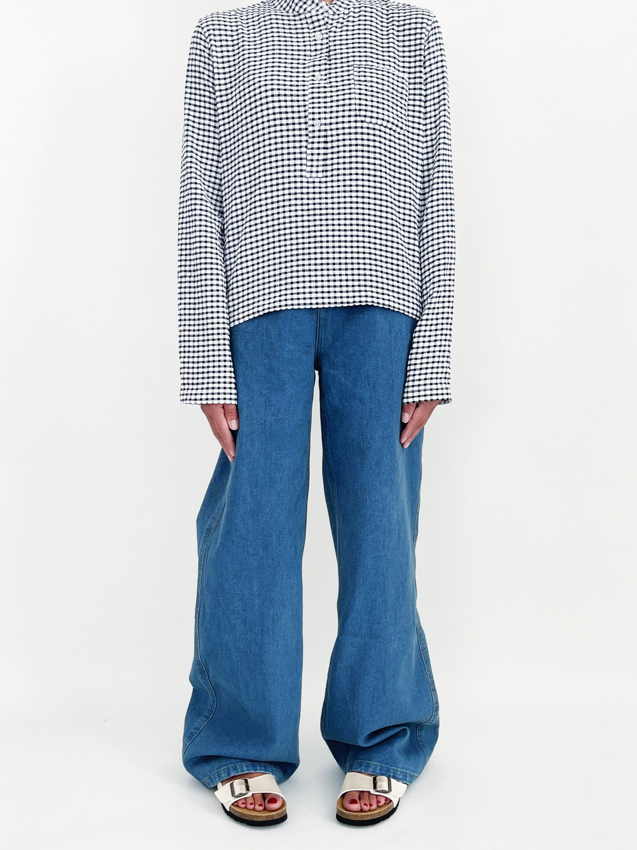 Brigitte Crop Top Vichy Love Bleu
