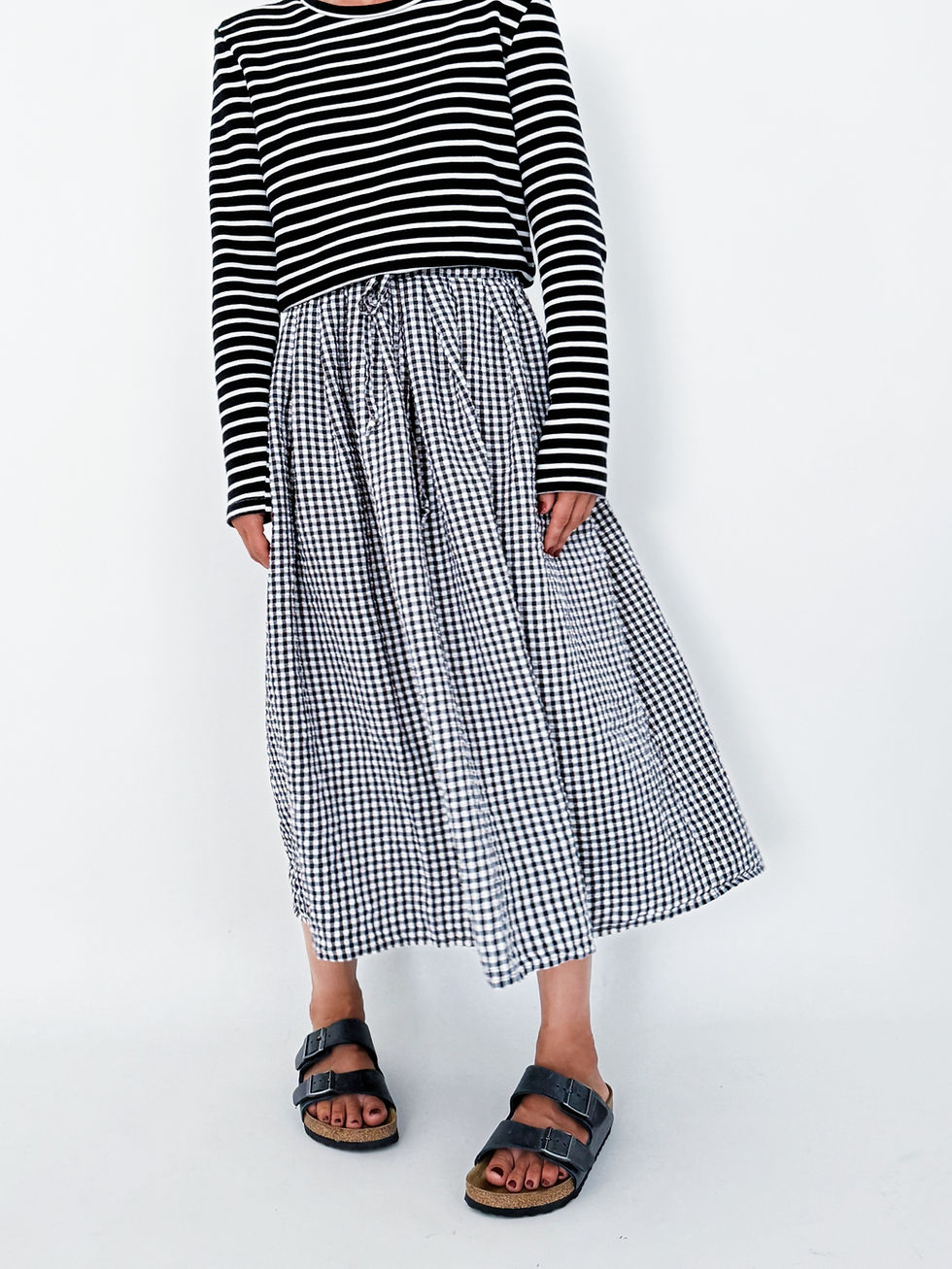 Miniature : Gina Skirt Vichy Navy