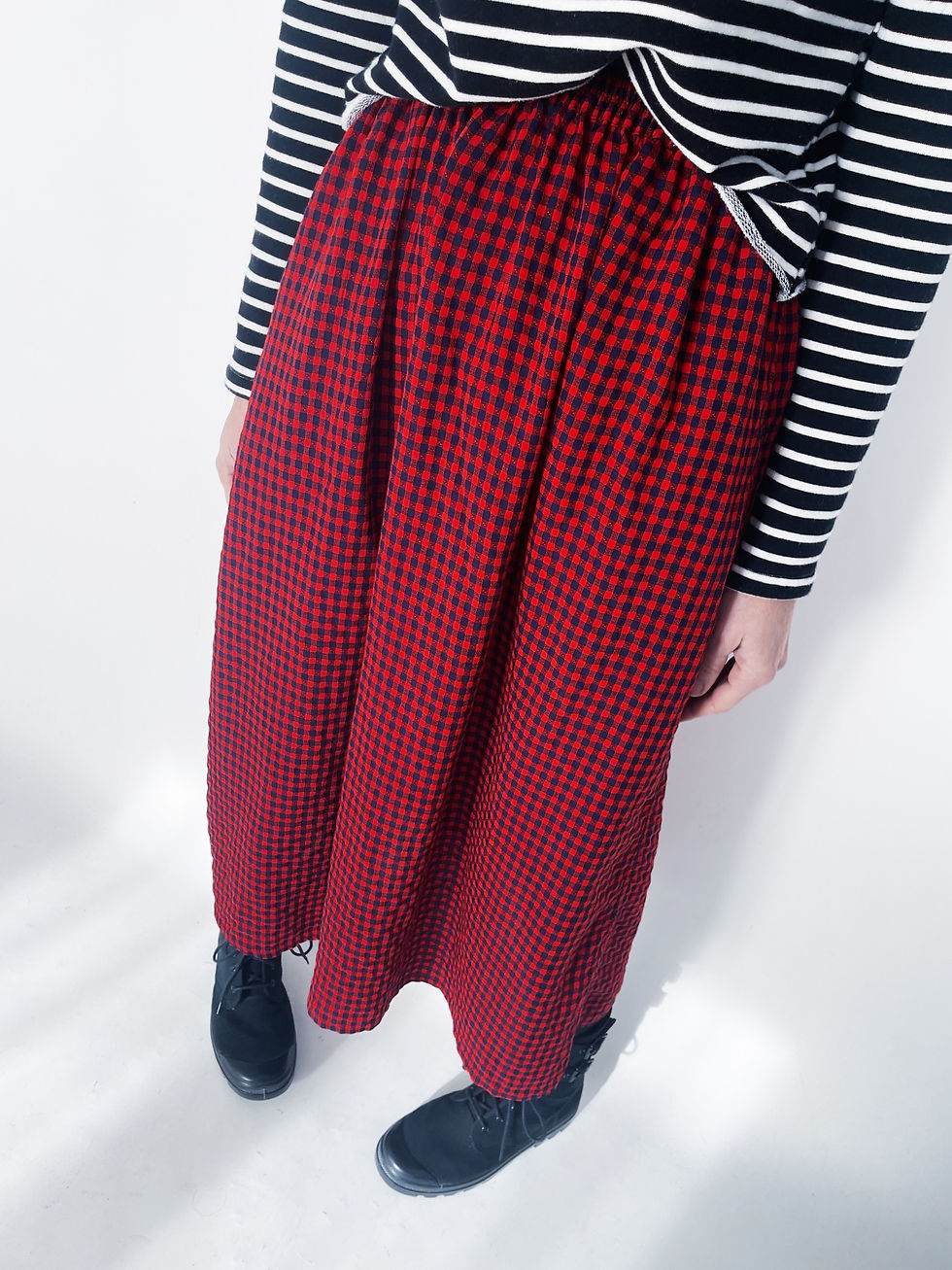 Miniature : Suzanne Skirt Vichy Star Navy Red