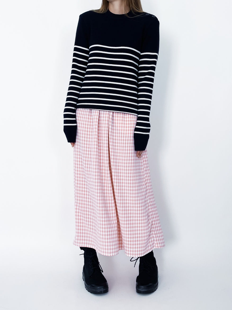 Miniature : Louise Skirt Vichy Premium Vieux Rose