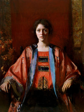 The Girl in the Silk Dress