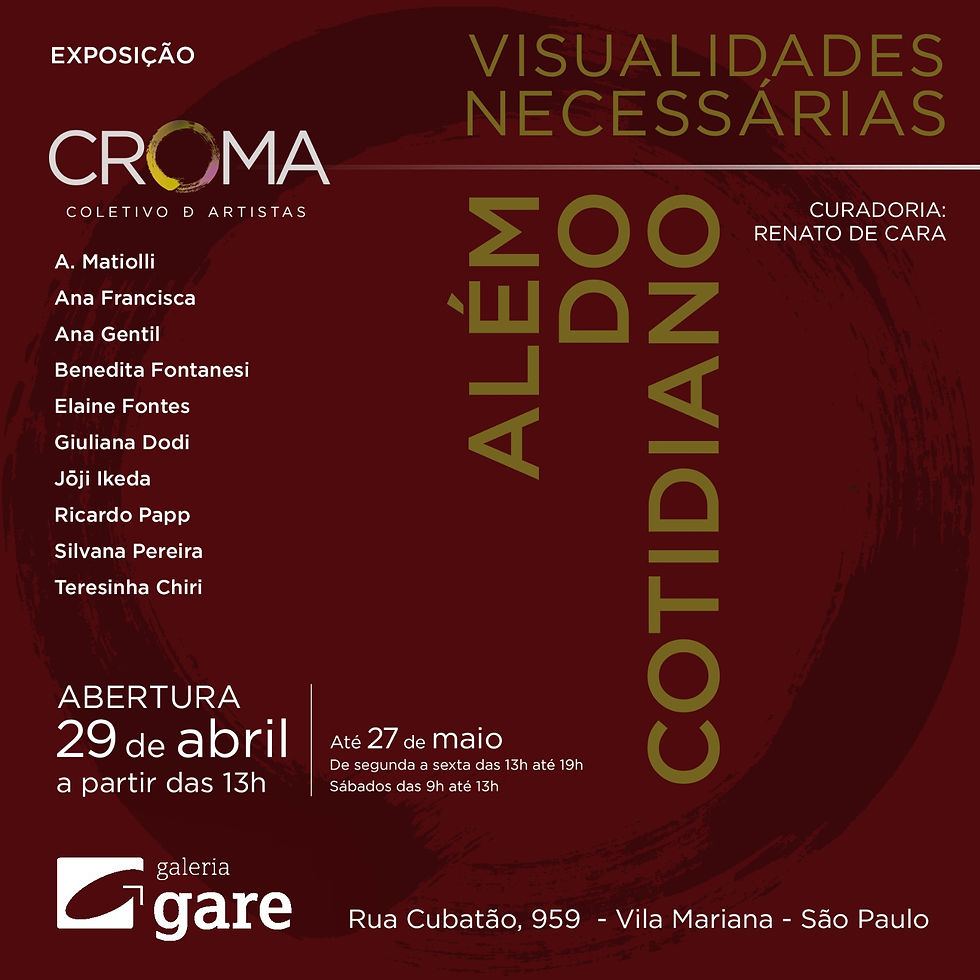 Convite da Exposição "Além do Cotidiano"