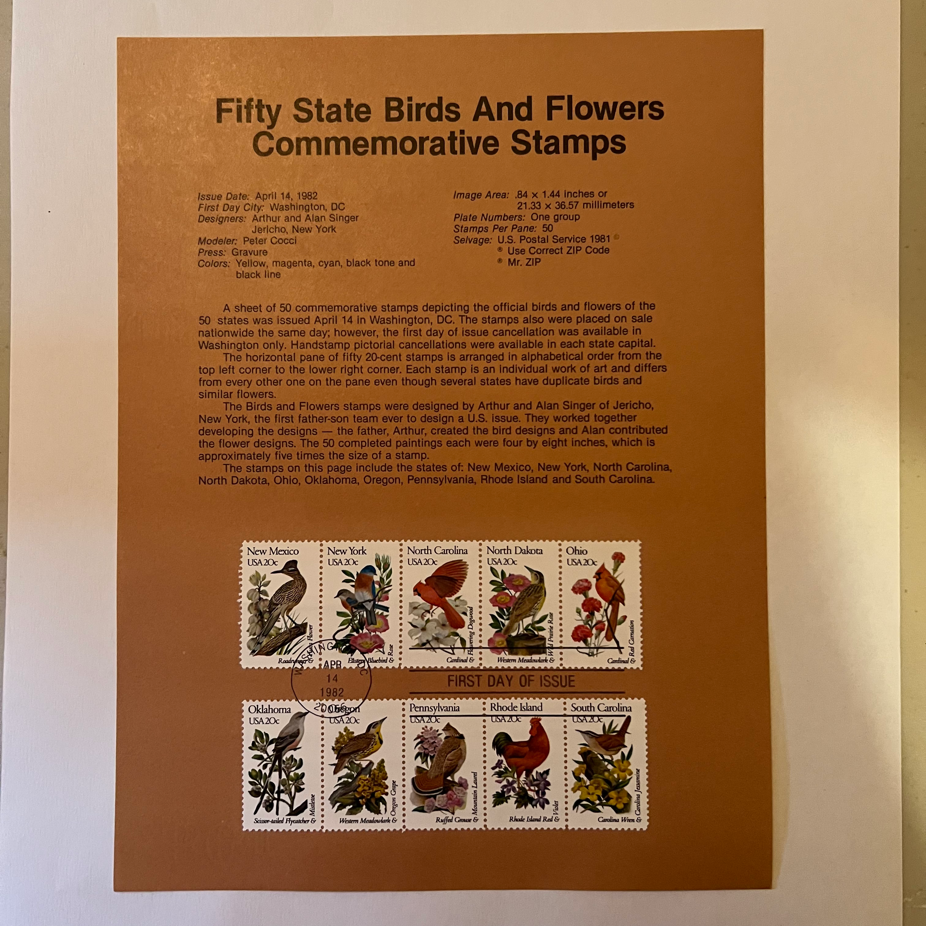 USPS SOUVENIR SHEET