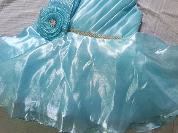 Baby Girl Satin Ruffle Party Dress