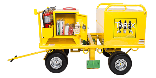 ICE Emergency Safety Platform mounted on Raptor fall protection cart