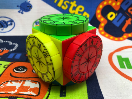 Time machine clock stickerless | brickcubes