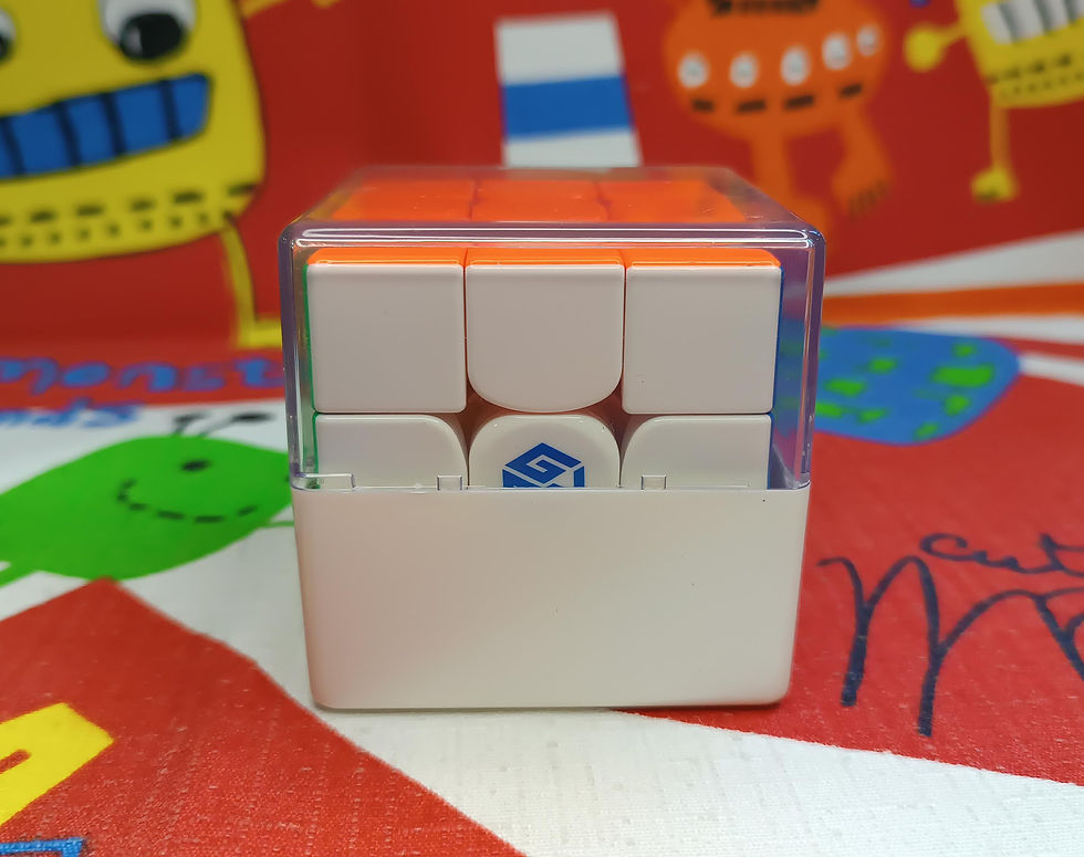 Miniatura: Caja plástica transparente para 3x3 (base blanca)