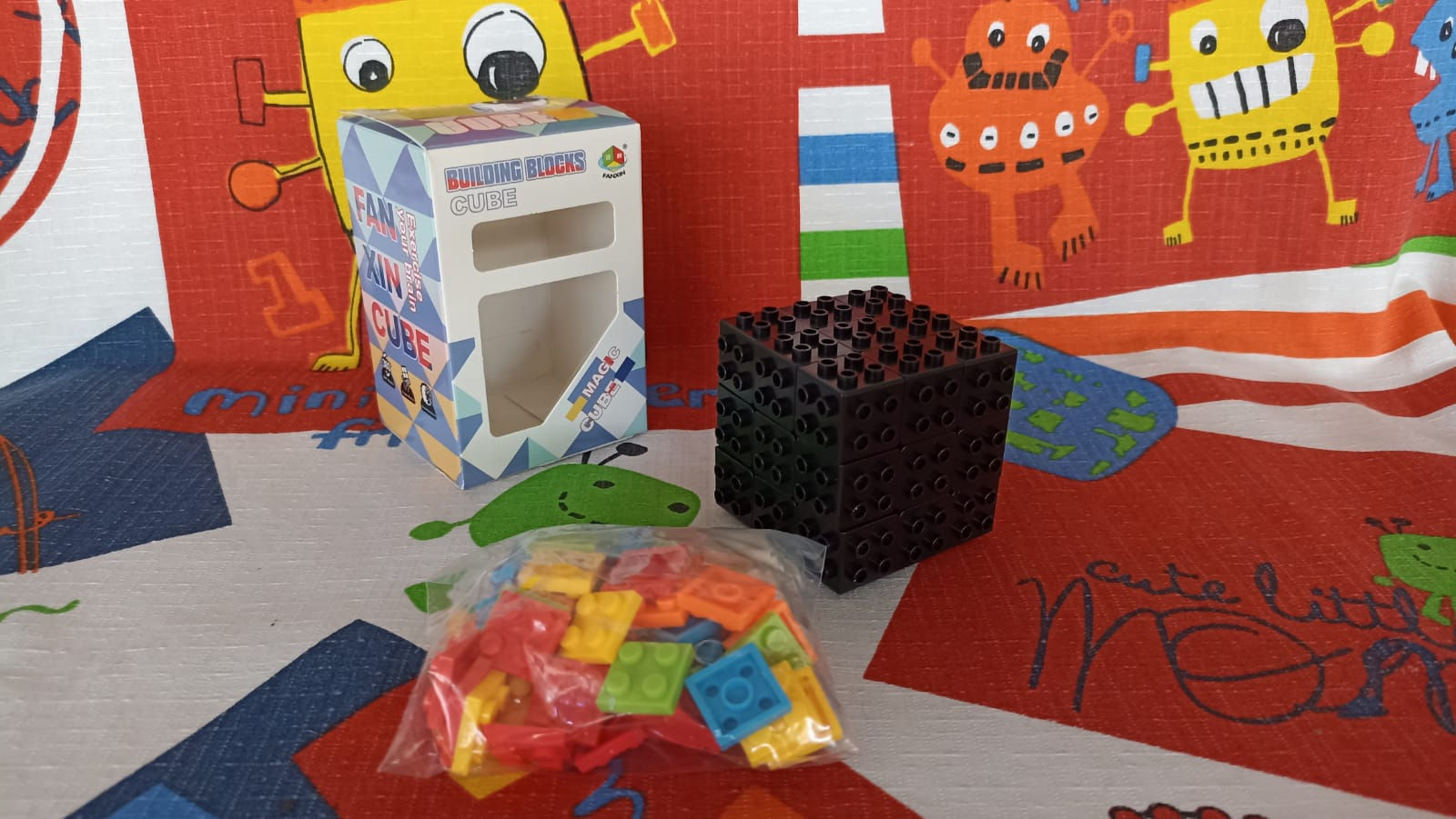 3x3 Fanxin Building blocks base negra