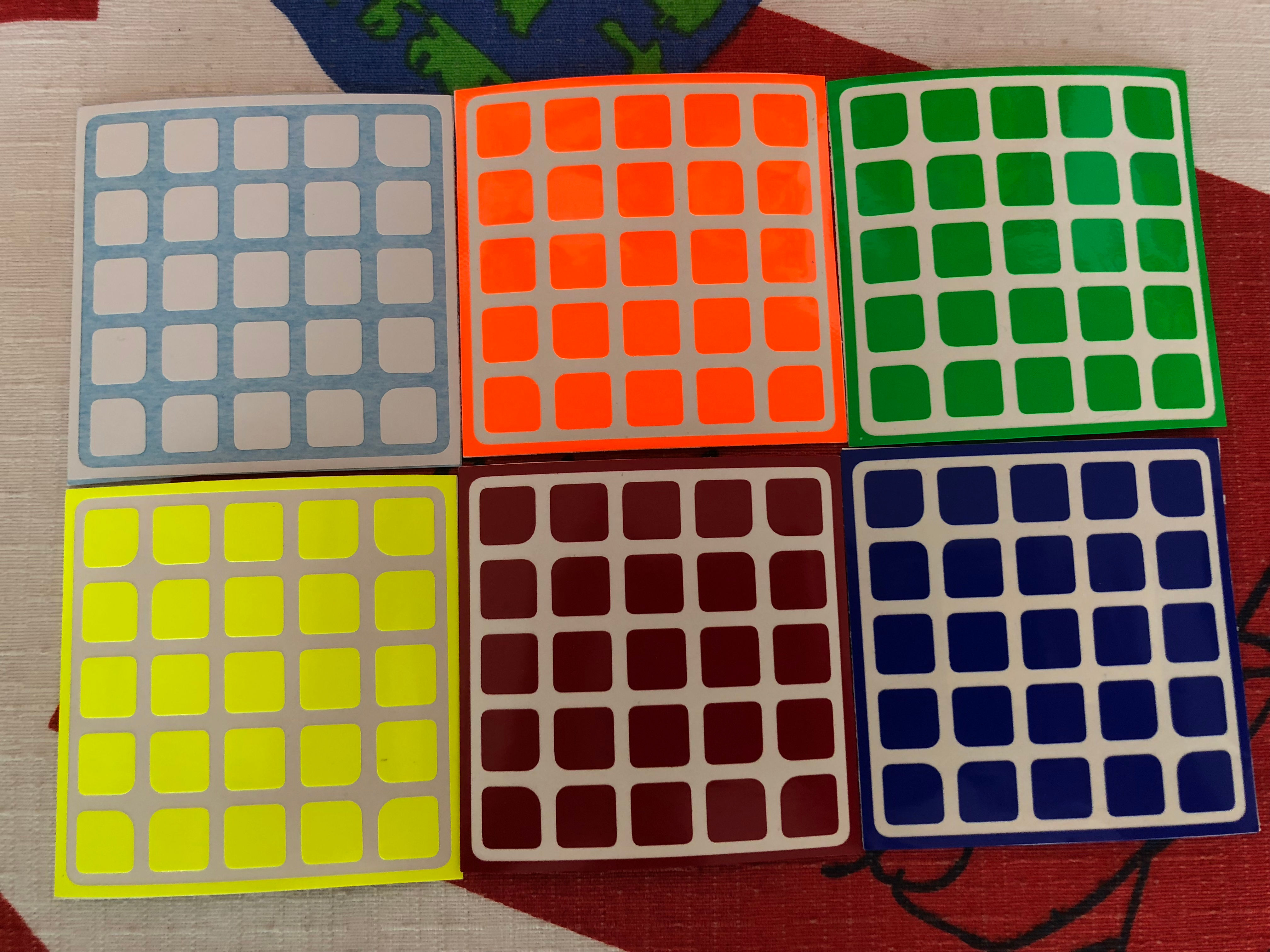 Stickers 5x5x5 meilong vinil half bright