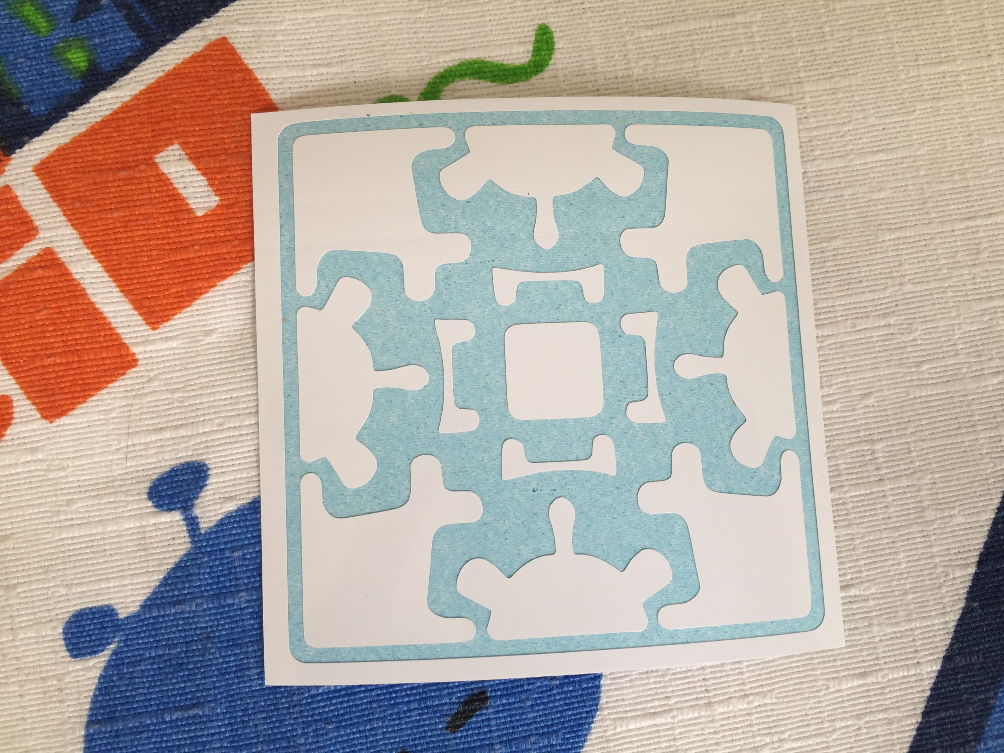 Cara gear cube vinil blanco