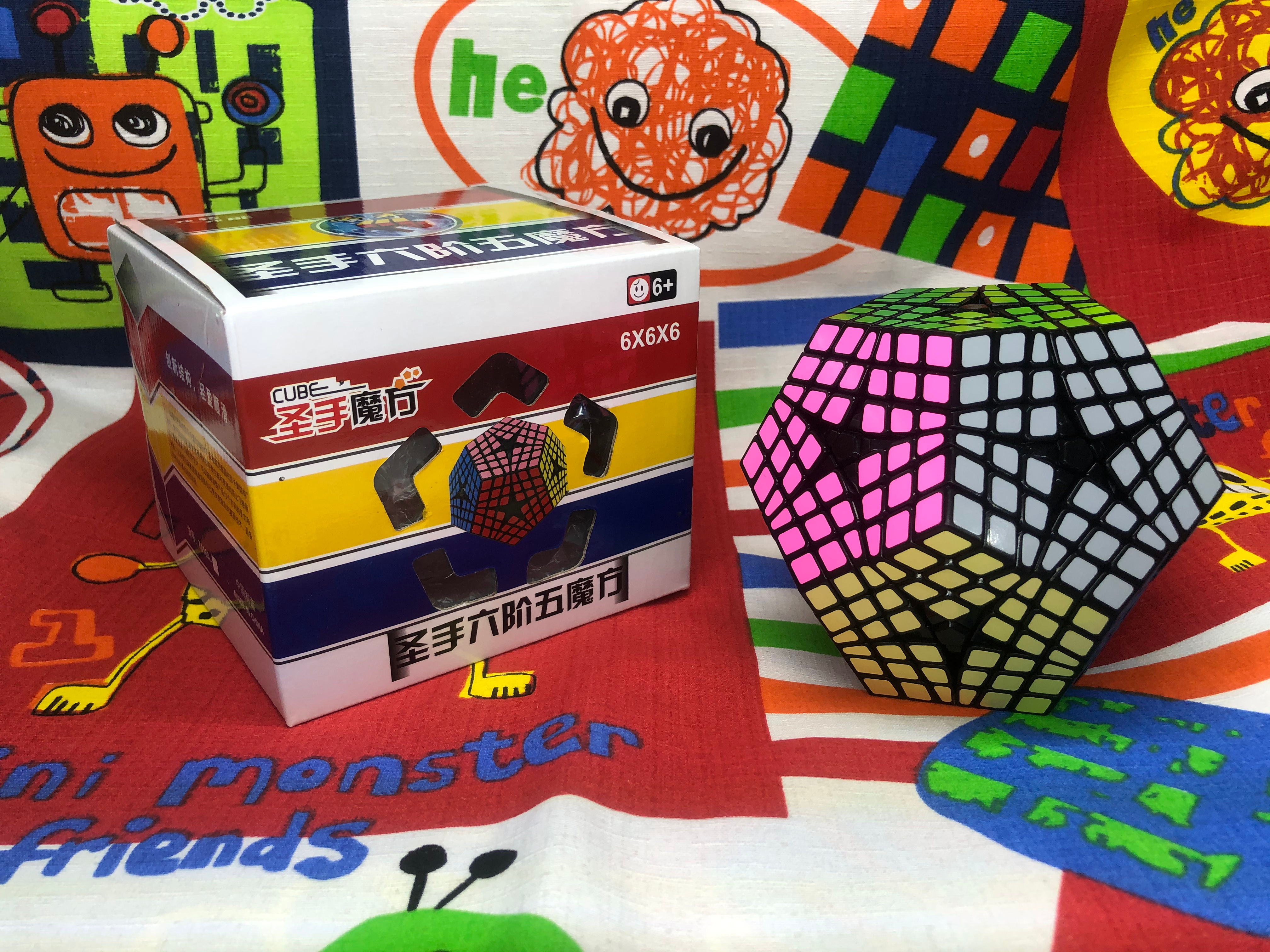 ShengShou Megaminx 6x6 base negra