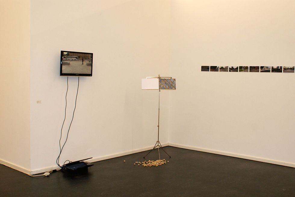 Gesamte Exposition der Installation