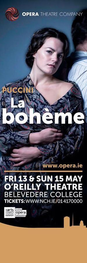 Lamppost banners Ireland Puccini La Boheme opera