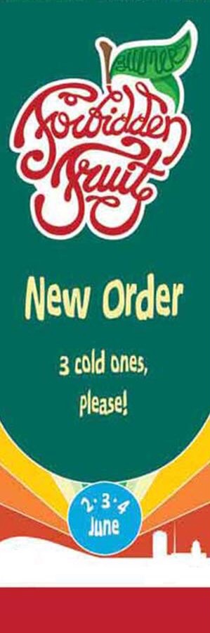  New Order concert Dublin lamppost banners Ireland