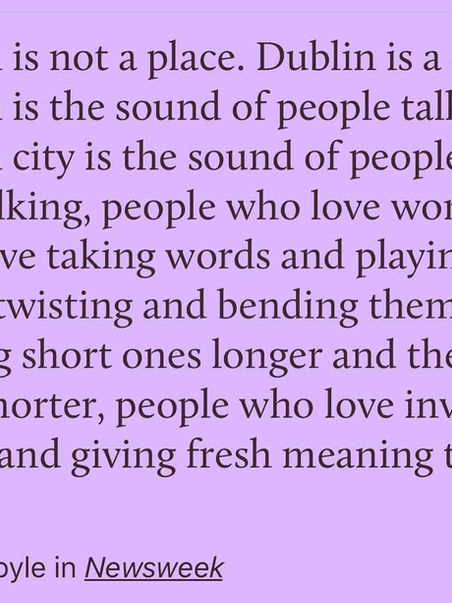 Dublin is not a place