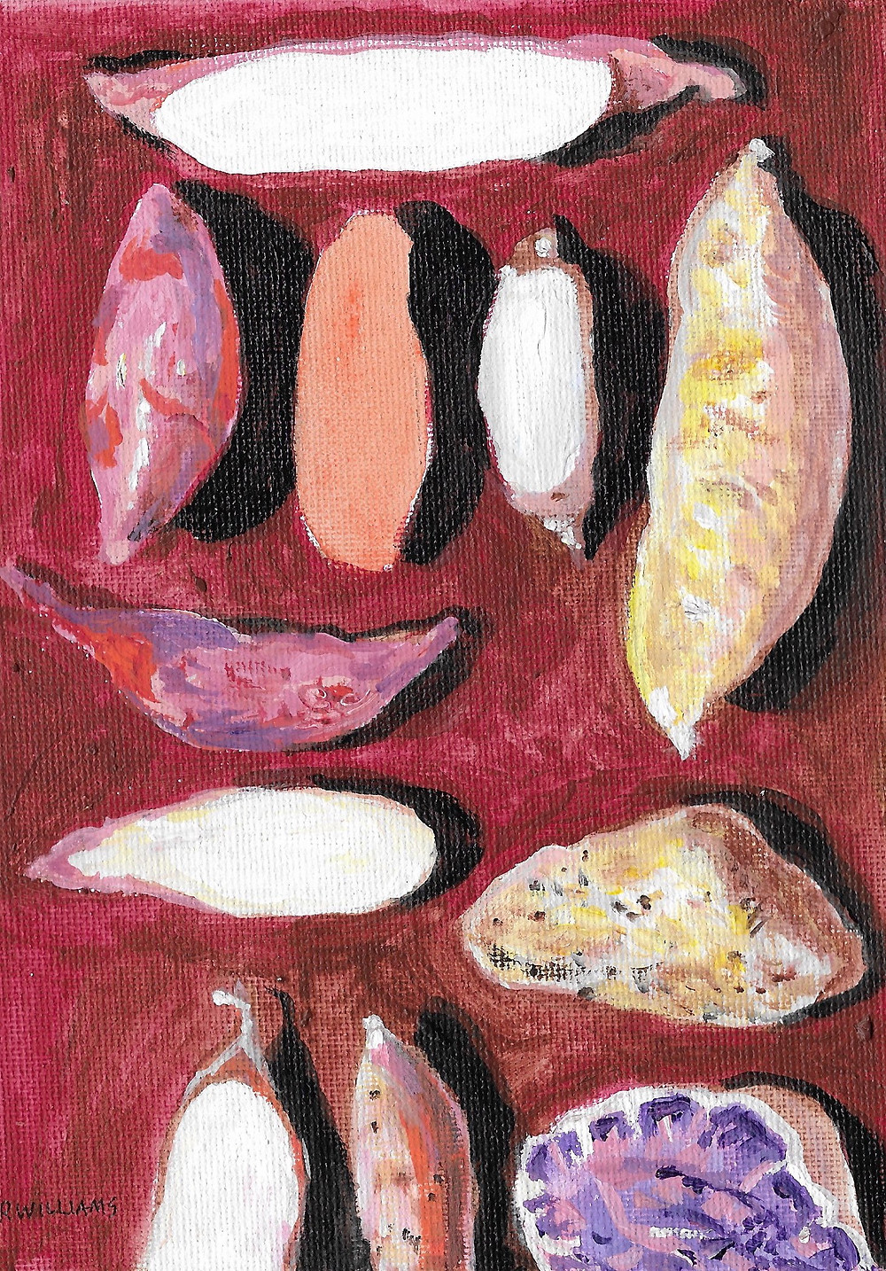 Potato Varieties Drawing