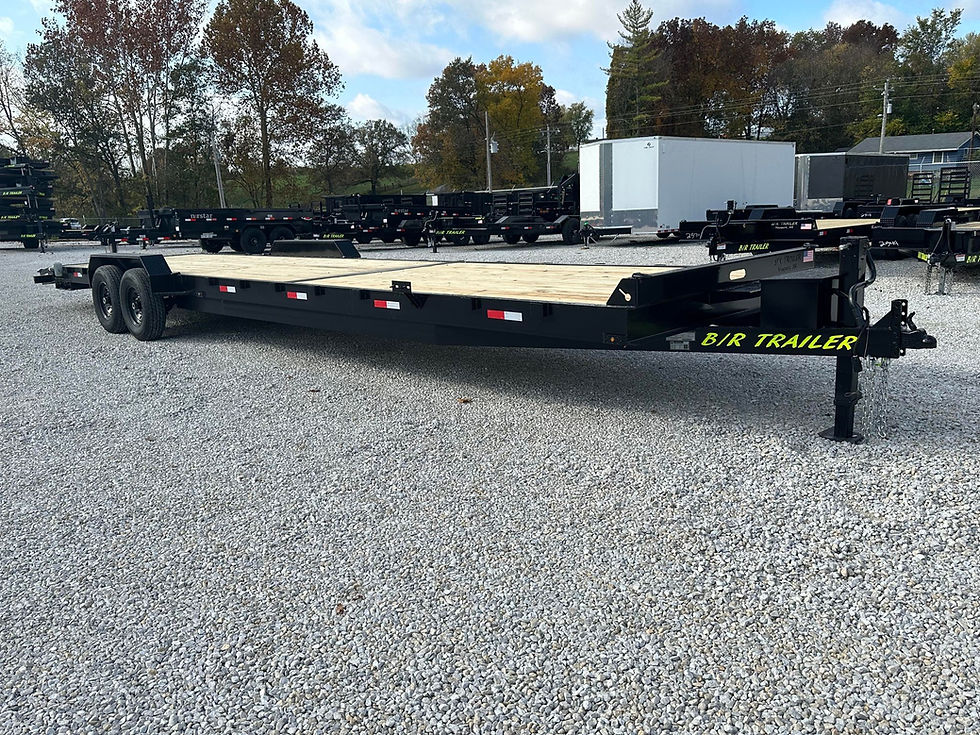 Thumbnail: 2026 B/R 82x34 Car Hauler Trailer, Slide In Ramps, Tool Box, 14k GVWR