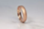 9ct rose gold sand cast wedding ring
