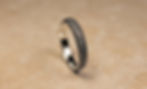 black silver ring