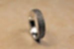 Thumbnail: Black Silver Ring, Hammered