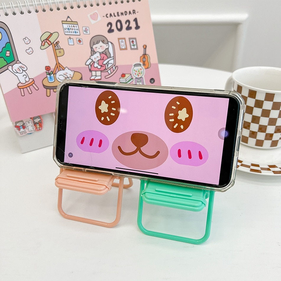 Thumbnail: "Cute Universal Phone Holder Stand  for iPhone Samsung Huawei Redmi Oppo