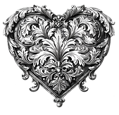 heart with ornaments