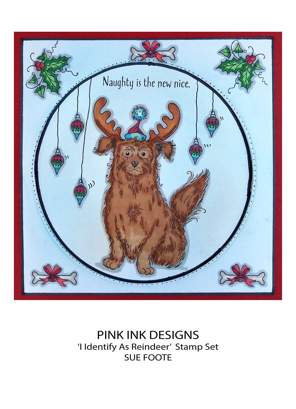 Thumbnail: Pink Ink Designs Stamp - I Identify As Reindeer