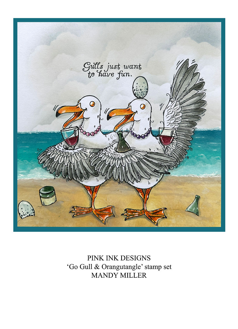 Thumbnail: Pink Ink Designs DL Stamp - Go Gull