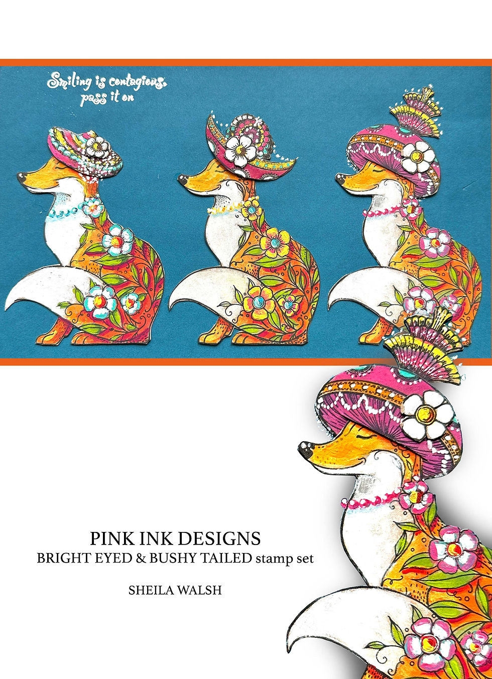 Thumbnail: Pink Ink Designs DL - Bright Eyed and Bushy Tailed Stamp Set - Fox