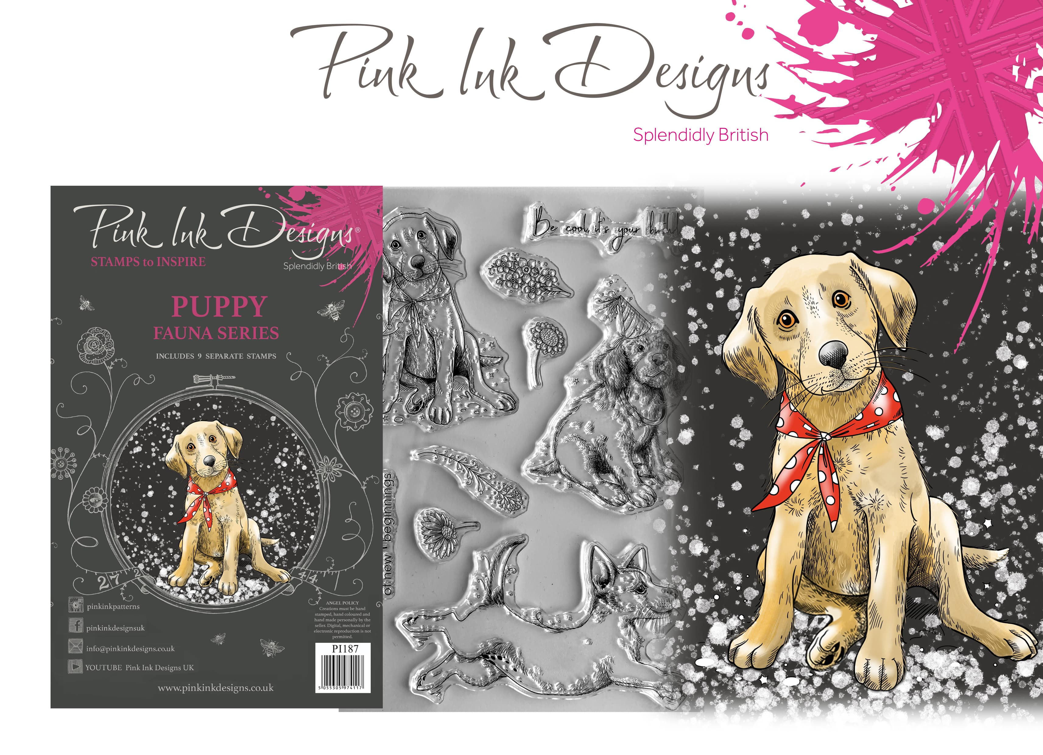 Pink Ink Designs Stamp - Puppy