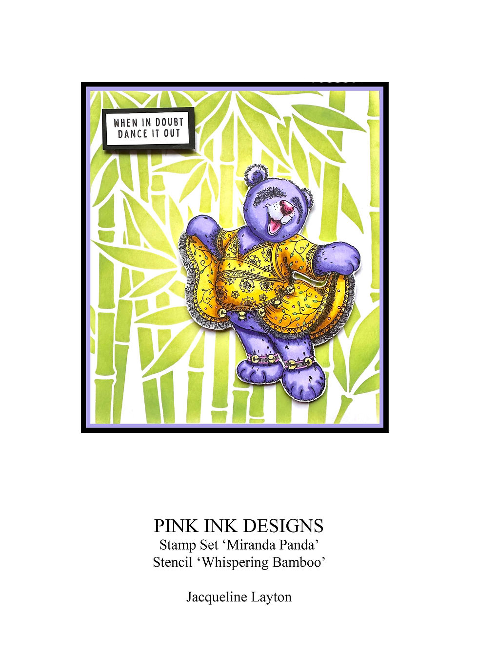 Thumbnail: Pink Ink Designs DL - Miranda Panda Stamp Set
