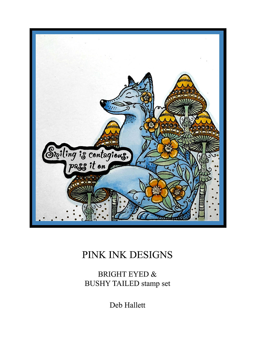 Thumbnail: Pink Ink Designs DL - Bright Eyed and Bushy Tailed Stamp Set - Fox