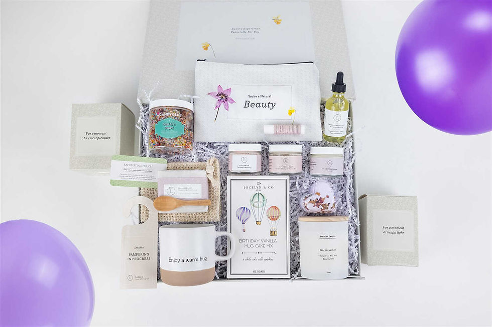 Thumbnail: Birthday Gift Basket, Pampering Birthday Gift Box