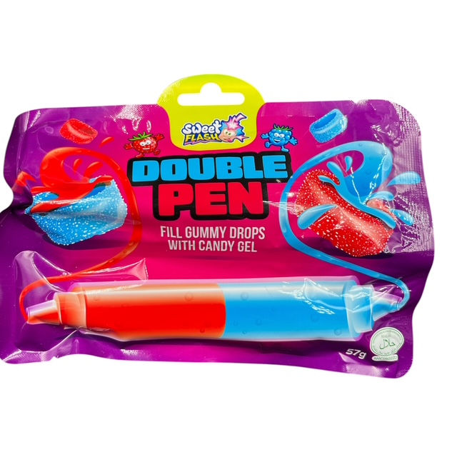 SF Double Pen Fruchtgummi Drops mit Candy Gel 57g