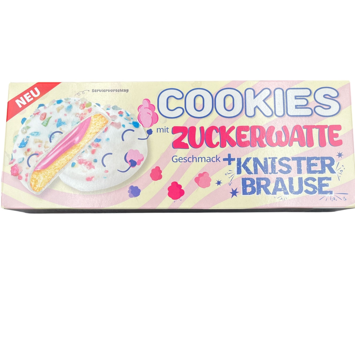 Cookies Zuckerwatte Style mit Knisterbrause 128g