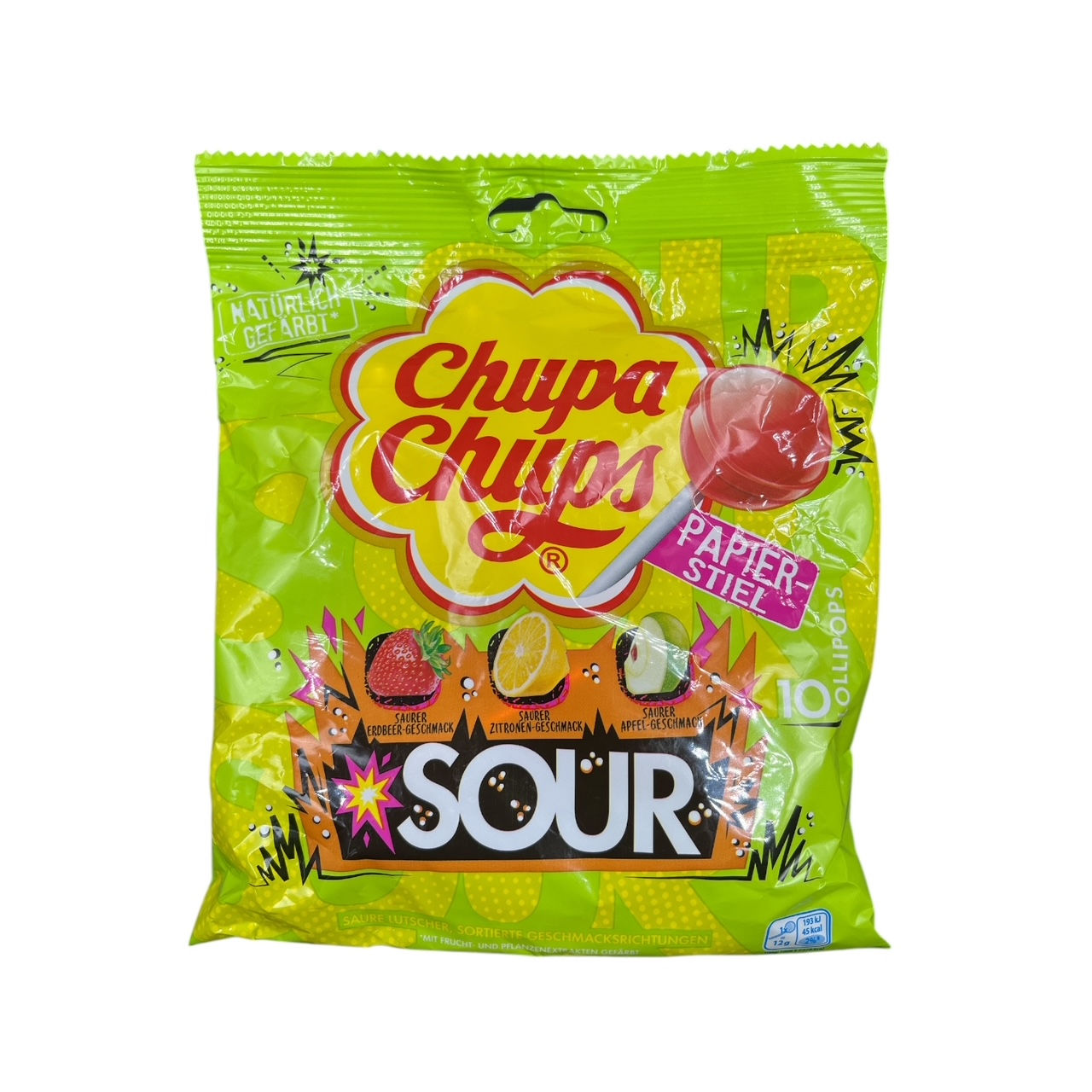 Chupa Chups Sour Lolly 120g