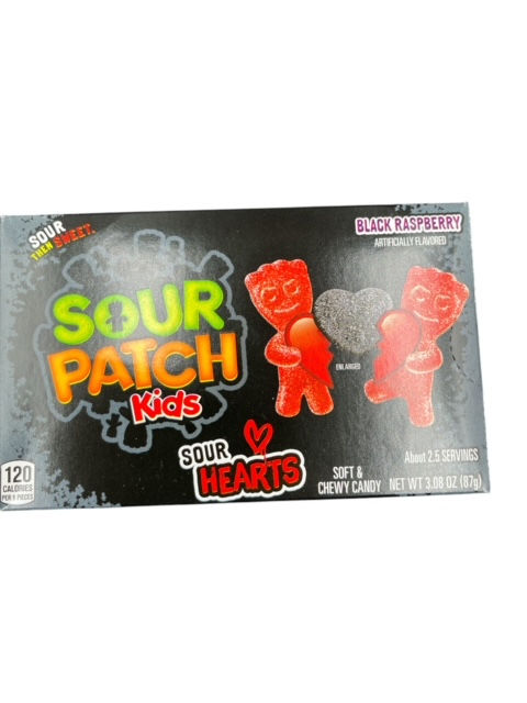 Sour Patch Kids Sour Hearts black Rasperry 87g