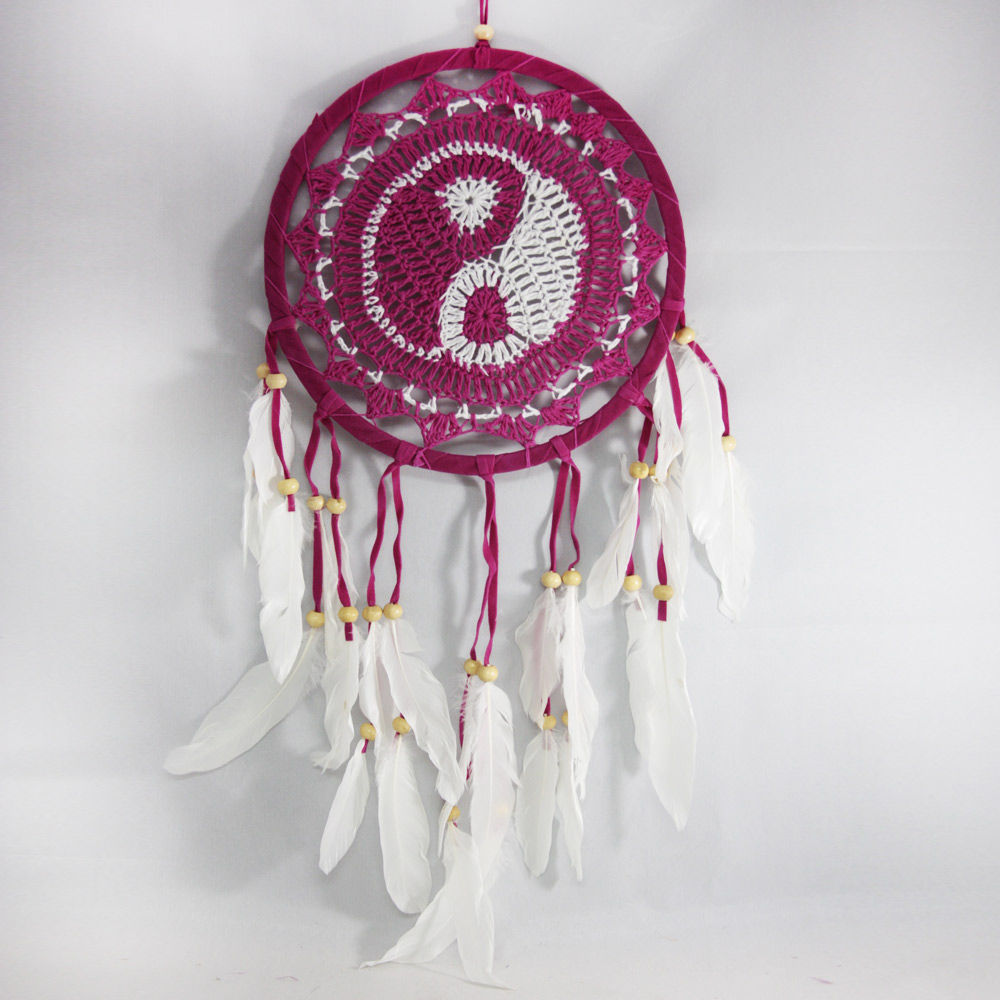 Ονειροπαγίδα γιν-γιάν ροζ