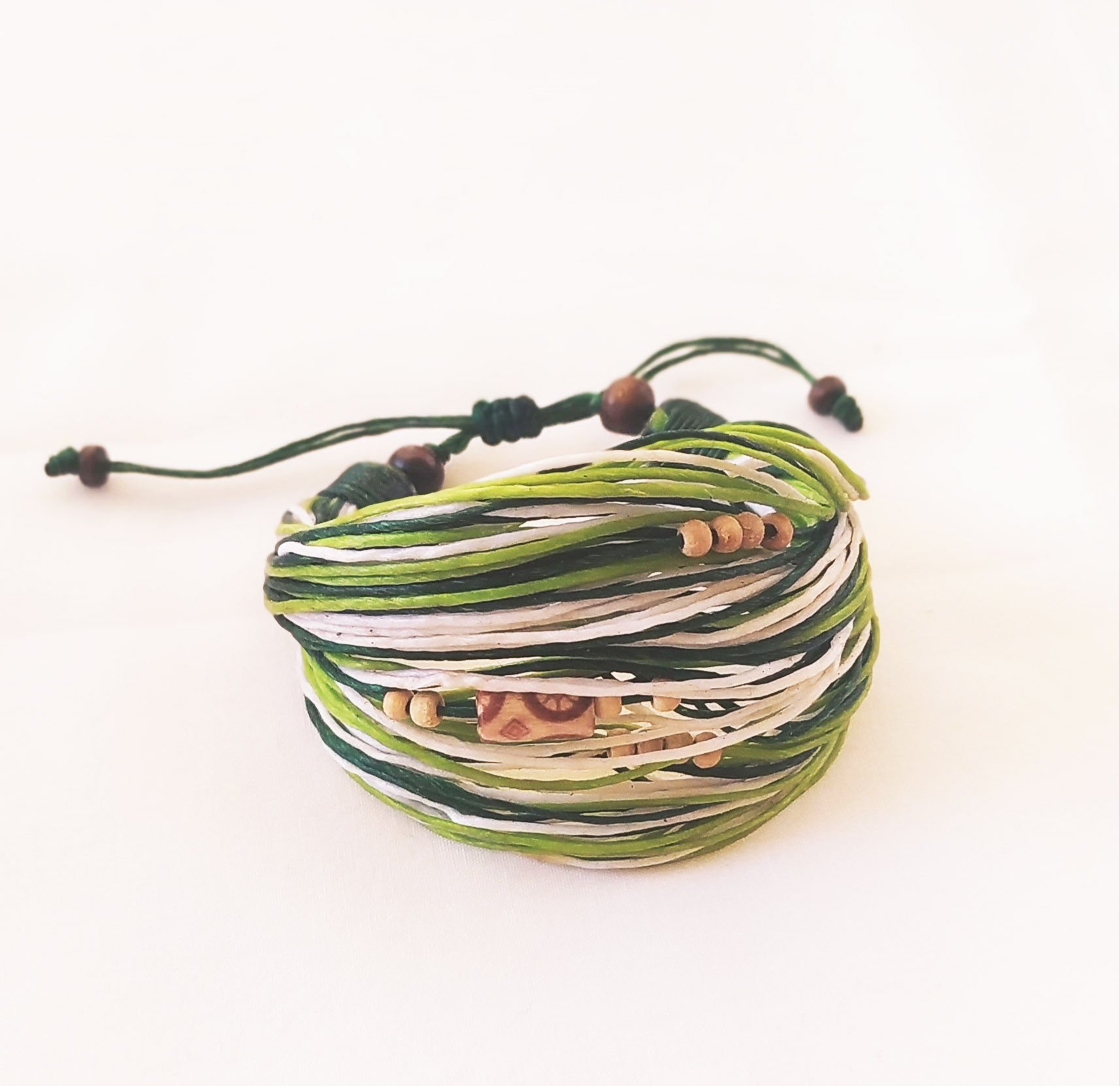 Βραχιόλι boho πράσινο