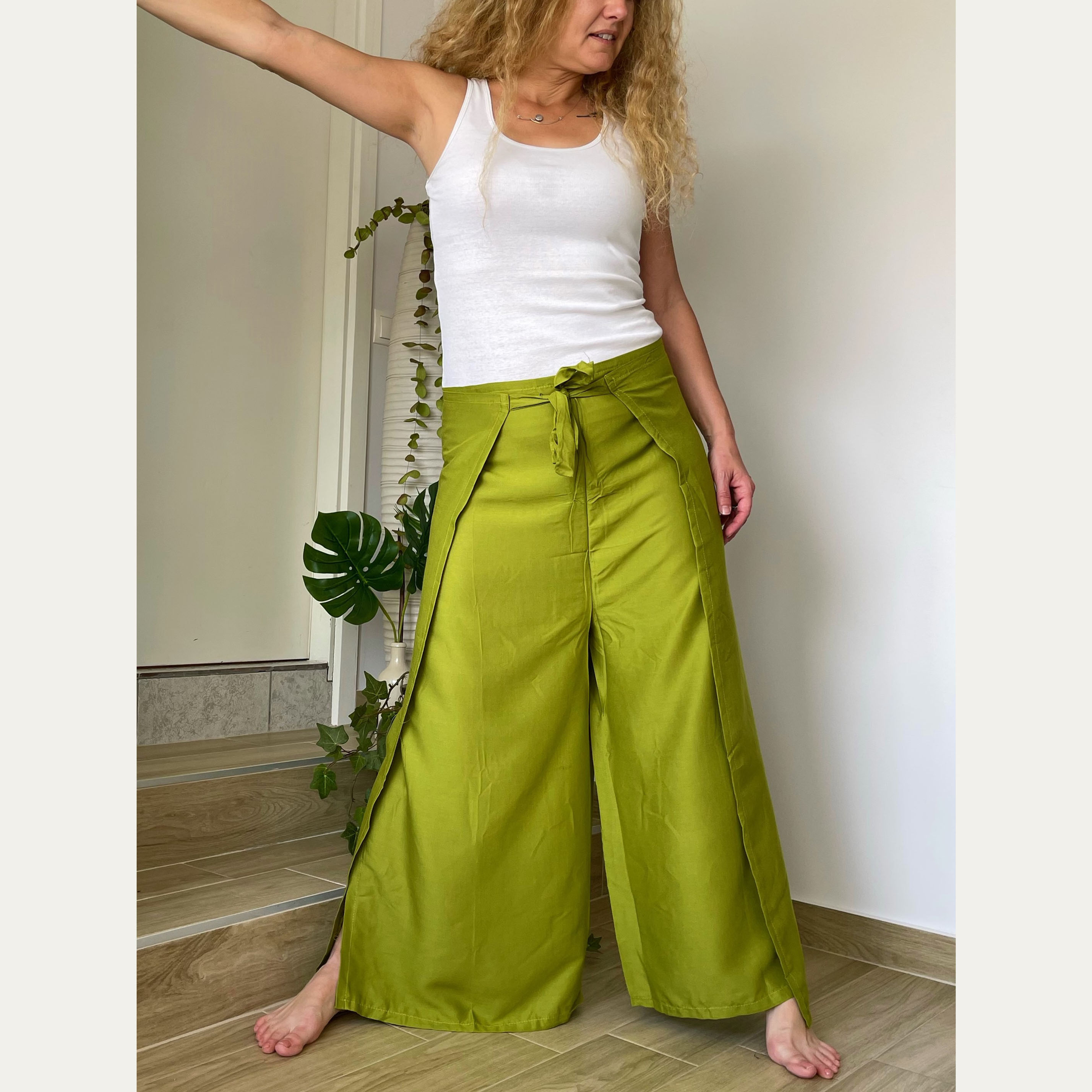 Παντελόνα δετή Rayon