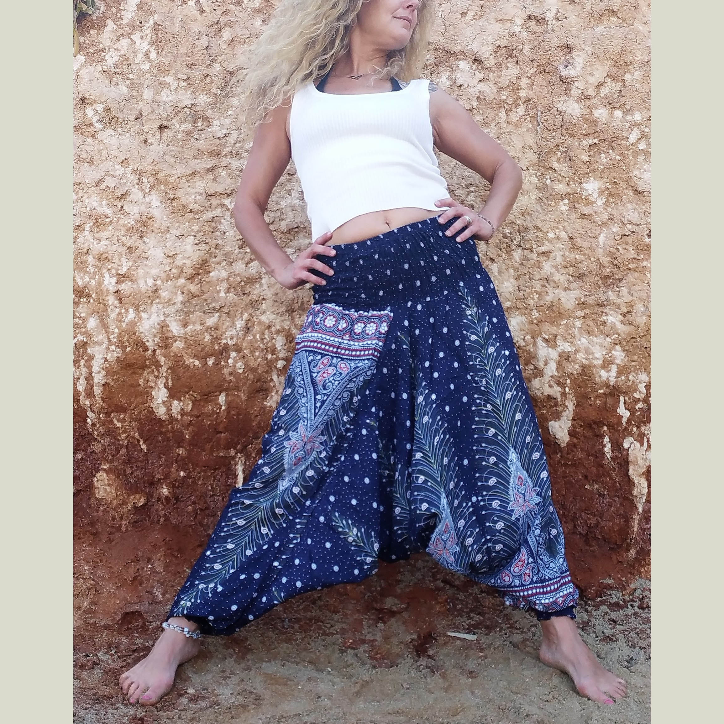 Παντελόνα Aladin μπλε Rayon